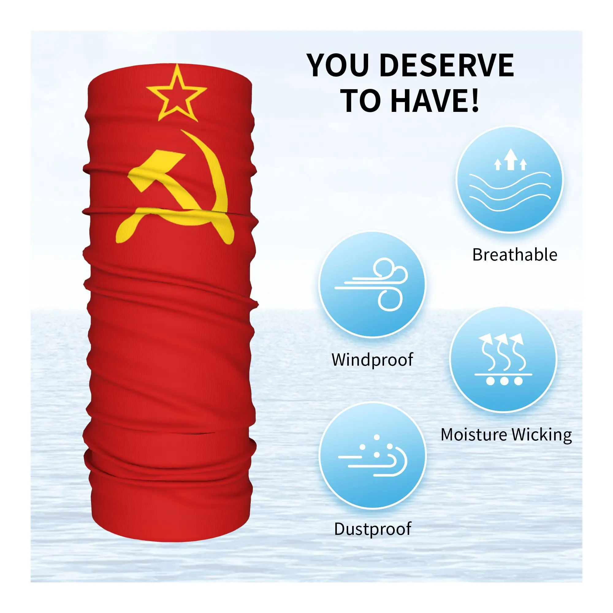 USSR Hammer and Sickle CCCP re - đánh giá và giá Cycling Headwear