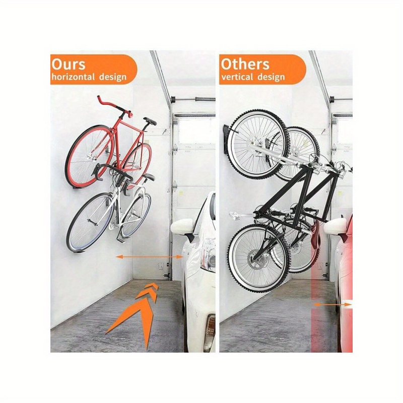 Iron Horizontal Bike Pedal Han - đánh giá và giá Cycling Gear Wall Hanger