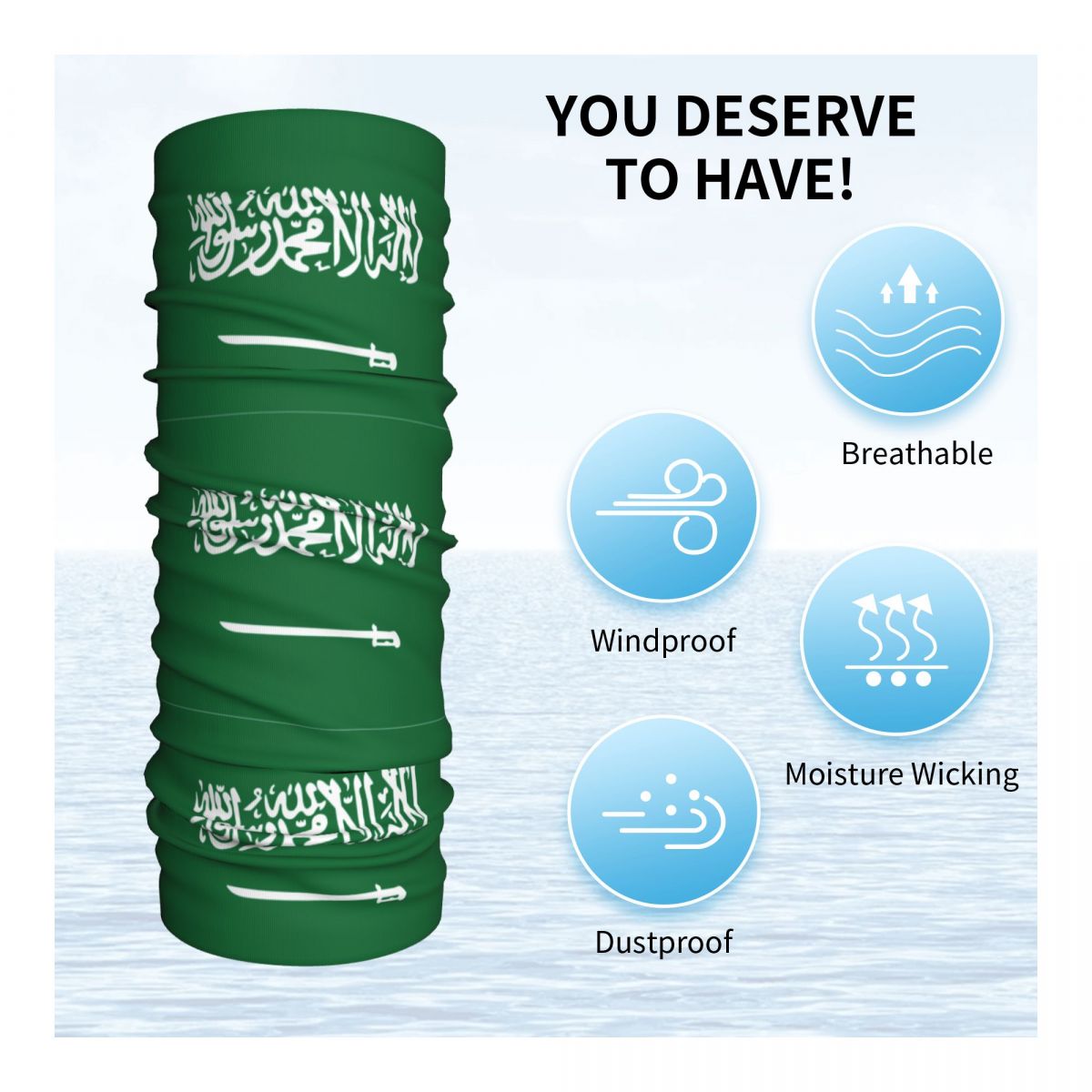 Saudi Arabia Flag Bandana Neck - đánh giá và giá Cycling Headwear