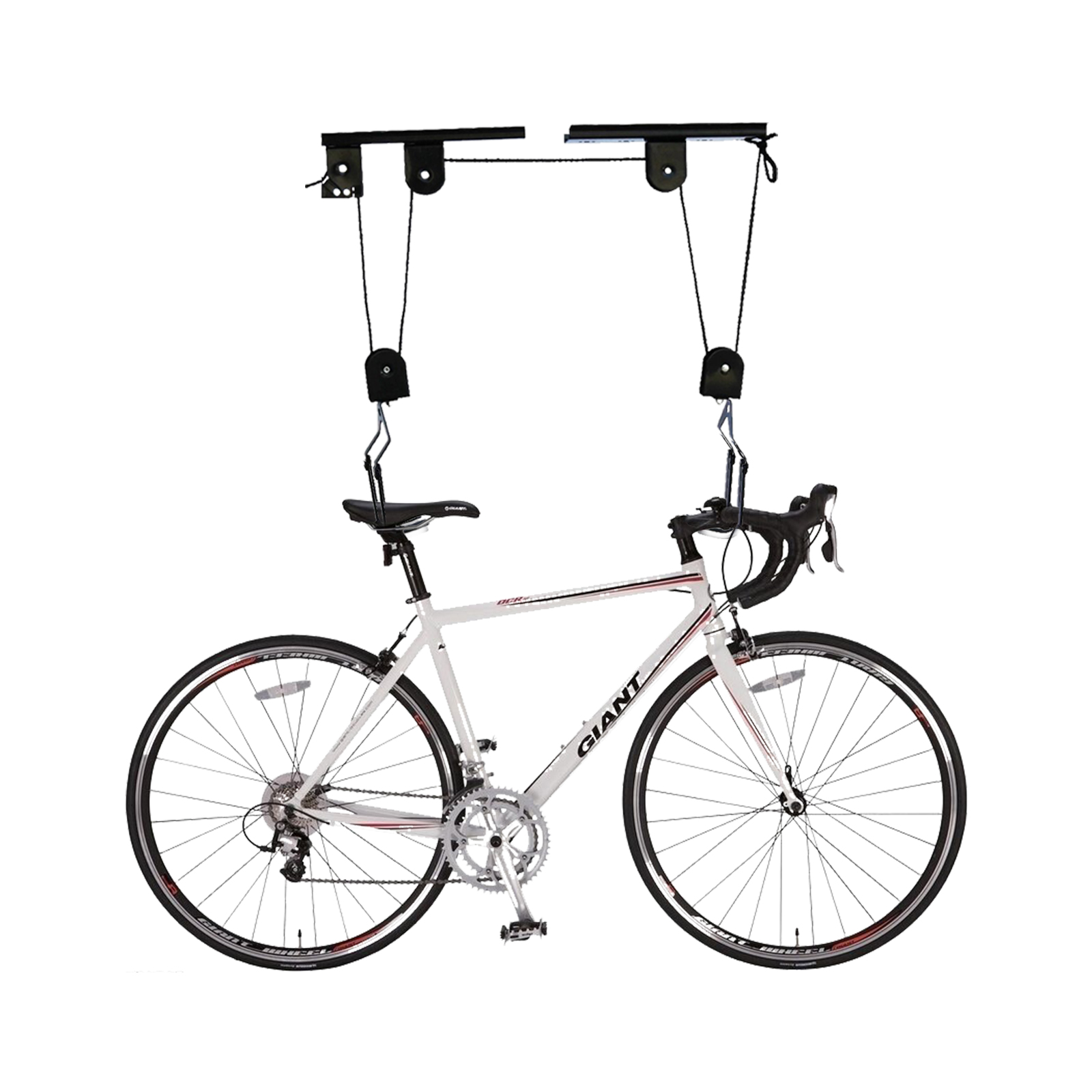 Black Bicycle Lift with Ceilin - đánh giá và giá Cycling Gear Wall Hanger