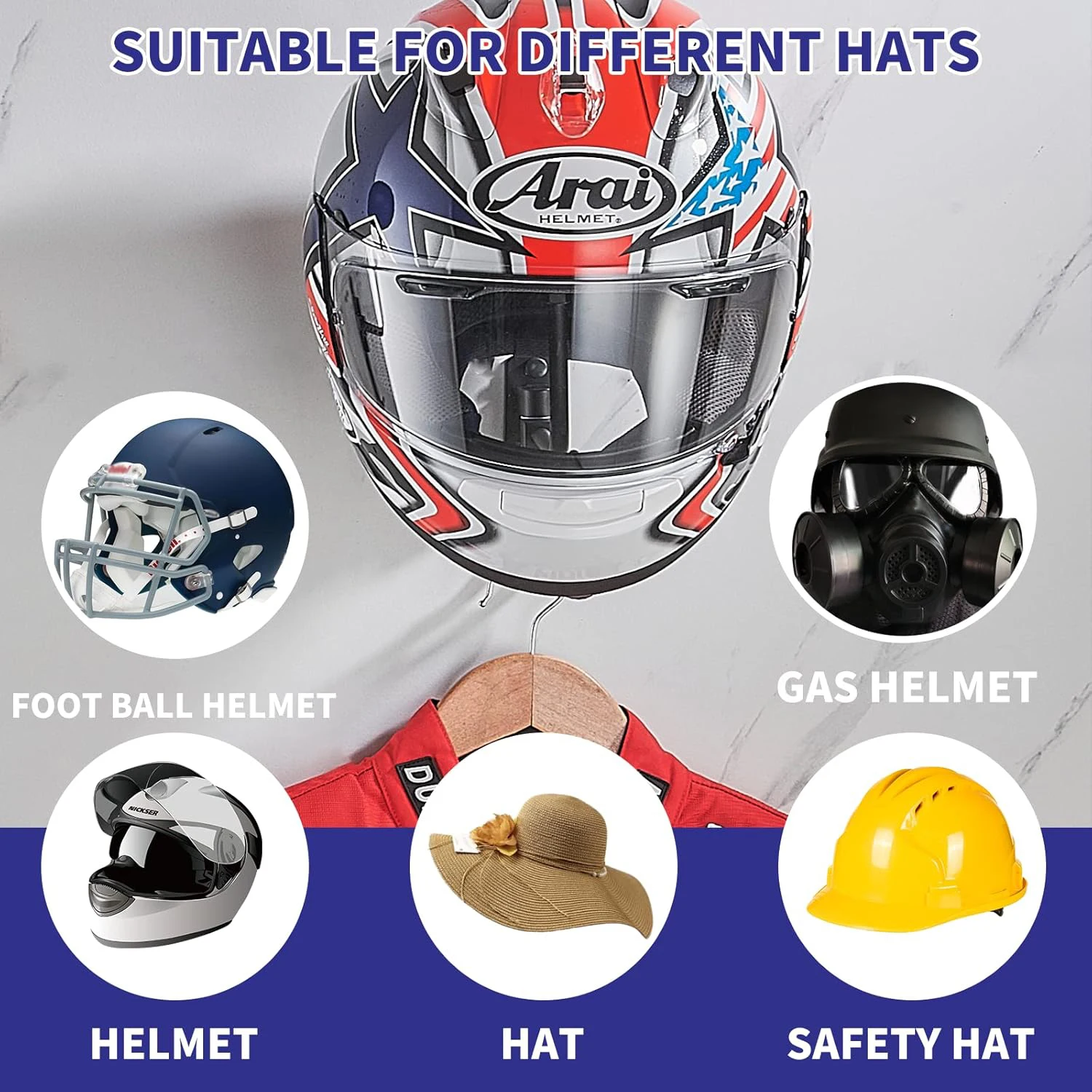 Motorcycle Helmet Rack Wall Mo - đánh giá và giá Cycling Gear Wall Hanger