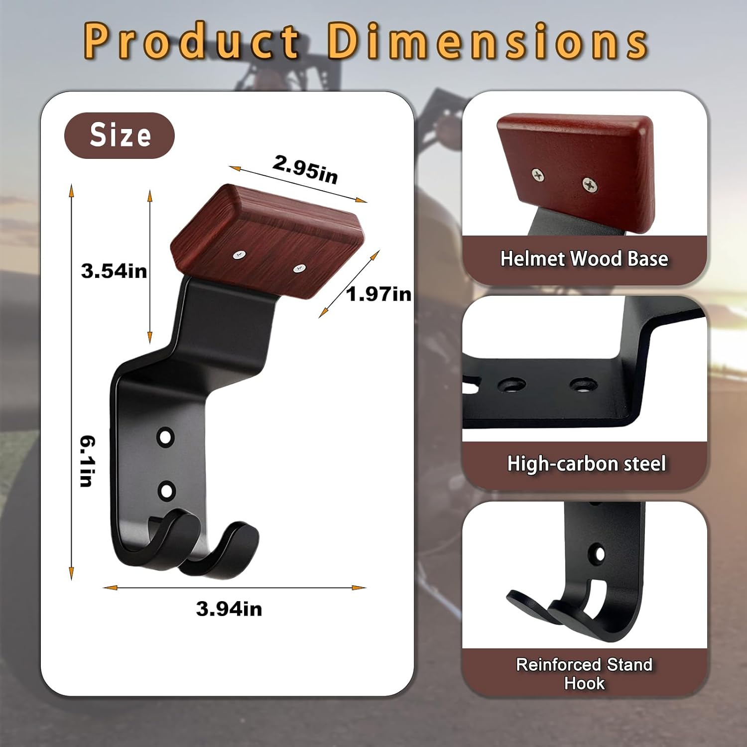 Motorcycle Helmet Holder Wall  - đánh giá và giá Cycling Gear Wall Hanger